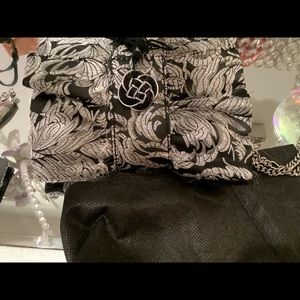 Beautiful black white market small clutch